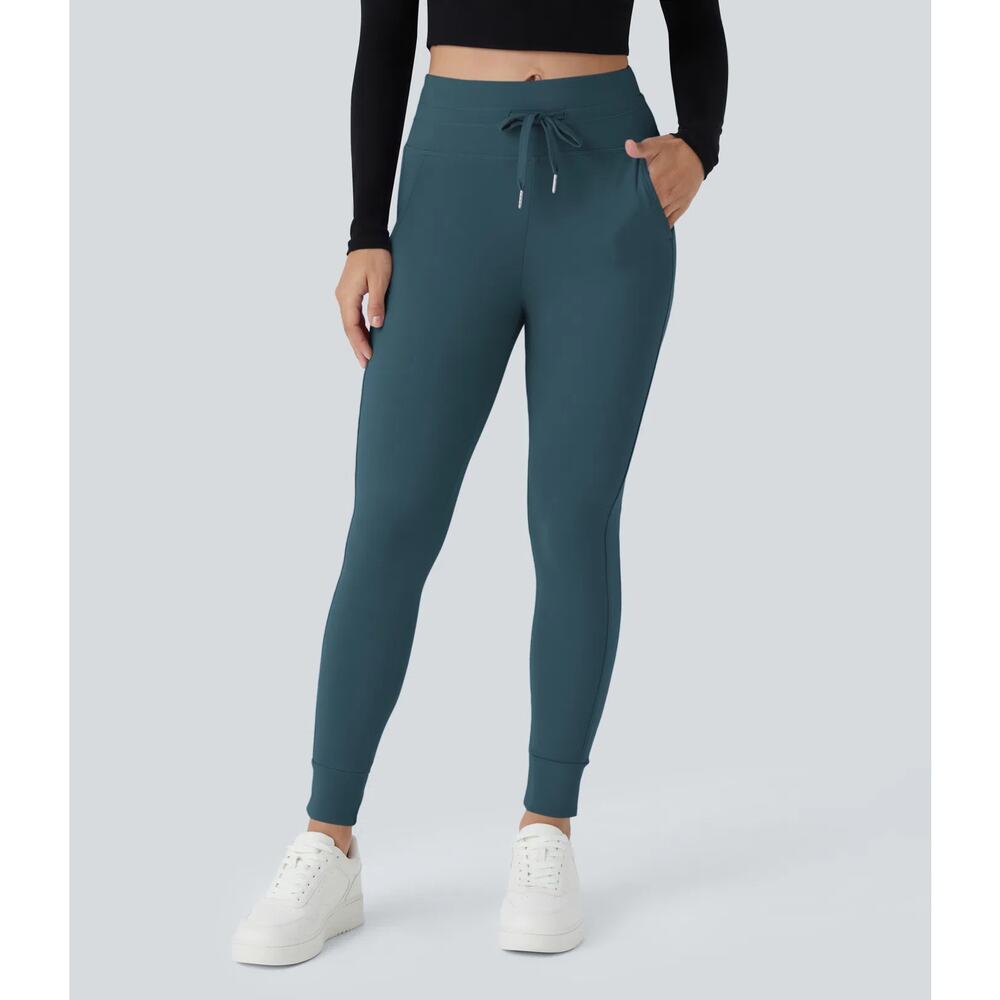 Halara Softlyzero High Waisted Drawstring Full Le… - image 5